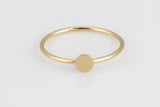 Disc Coin Gold Filled Ring, 14k Gold Filled Ring, Made in USA, Thin Gold Ring, 14k Gold Ring,Simple Gold Ring,Stack Gold Ring