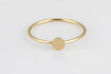 Disc Coin Gold Filled Ring, 14k Gold Filled Ring, Made in USA, Thin Gold Ring, 14k Gold Ring,Simple Gold Ring,Stack Gold Ring