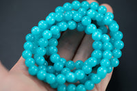 Apatite Jade Bracelet 6mm Stretchy String Gemstone Bracelet Handmade Jewelry Bracelet Crystal Bracelet