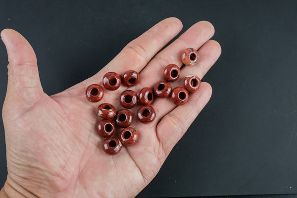 Red Jasper Pi Stone 14 mm Donut