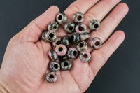 Rhodonite Pi Stone 14 mm Donut