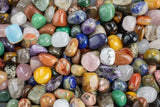 Premium One Pound Crystal Crystals Medium Tumbled Stones Beautiful Mix Chakra Stones Natural Carnelian Rose Quartz Green Aventurine - 1 lb