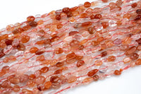 Natural Strawberry Quartz Nuggets Beads - Around 8x10mm in dimensions -16 Inch strand - Wholesale pricing Gemstone Beads