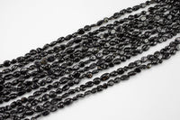 Natural Black Tourmaline Nuggets Beads -16 Inch strand - Wholesale pricing AAA Quality- Full 16 inch strand Gemstone Beads