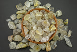 Mini Rutilated Quartz Chip Tumbled Stone - 5 pcs per order- .5-0.8 size