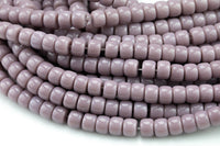 8mm Crystal Barrel -2 or 5 or 10 STRANDS- 16 Inch Strand- Grape