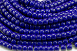 8mm Crystal Barrel -2 or 5 or 10 STRANDS- 16 Inch Strand- Dark Sapphire