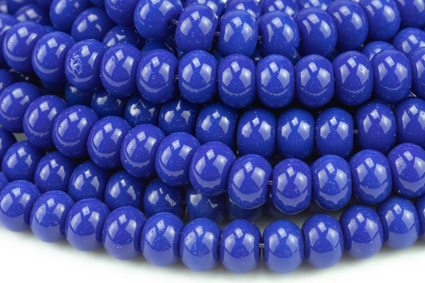 7x10mm Crystal Roundel -2 or 5 or 10 STRANDS- 16 Inch Strand- Sapphire