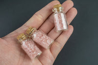 Rose Quartz Crystal Gemstone Bottle E92