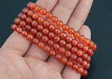 Carnelian Bracelet AAA 10mm Round Stretchy String Bracelet Natural Carnelian Bracelet 10 mm - Stone is AAA Quality Chakra Bracelets