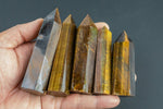 1 Pc Natural Tiger Eye Tigerye Obelisk Tower Point wand healing crystal