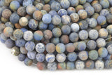 Natural Flower Sodalite Beads AAA Quality, High Quality in Matte Round- 6mm, 8mm, 10mm, 12mm- Full 15.5 Inch Strand- Smooth Gemstone Beads