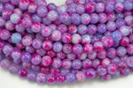 Dark Pale Charoite- JADE Smooth Round- 6mm 8mm 10mm 12mm-Full Strand 15.5 inch Strand AAA Quality