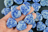 Sodalite Heart Hearts Healing Stone - Size approximately 30x30mm / 1" x 1" - Natural Gemstone Hearts