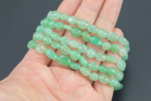 Green Aventurine Gemstone Bracelet Carnelian Bracelet Stretchy String Oval Bracelet Natural Gemstone Bracelets - Gemstone Nugget Bracelets