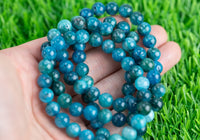 Apatite 8mm Round Stretchy String Oval Bracelet Natural Crystal Gemstone Bracelets - Gemstone Bracelets Handmade Jewelry Bracelet