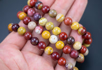 Mookaite Bracelet 8mm Jasper Stretchy String 8 mm Round Bead Bracelet Handmade Jewelry Bracelet Crystal Bracelet