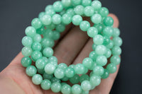 Russian Chrysoprase Bracelet 8mm Stretchy String Gemstone Bracelet Handmade Jewelry Bracelet Crystal Bracelet