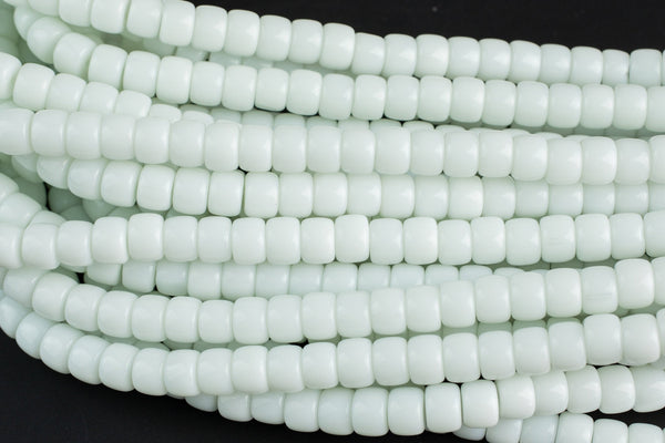 8mm Crystal Barrel -2 or 5 or 10 STRANDS- 16 Inch Strand- white