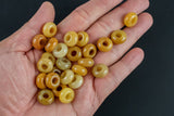 Yellow Jade Pi Stone 14 mm Donut