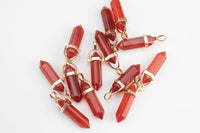 Raw Carnelian- Crystal Chakra Stone Carnelian Necklace Carnelian Jewelry Pre-charged- 45mm