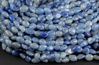 Natural Blue Aventurine Nuggets Beads - Around 5x8mm in dimensions -16 Inch strand - Wholesale pricing Gemstone Beads