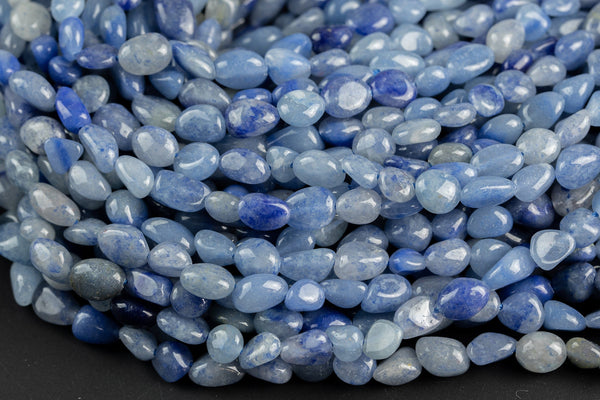 Natural Blue Aventurine Nuggets Beads - Around 5x8mm in dimensions -16 Inch strand - Wholesale pricing Gemstone Beads