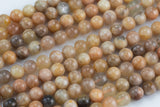 Natural Multicolored Rainbow Moonstone Beads. Full Strand, 4mm, 6mm, 8mm, 12mm, or 14mm Beads (A quality) Gemstone Beads