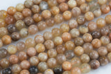 Natural Multicolored Rainbow Moonstone Beads. Full Strand, 4mm, 6mm, 8mm, 12mm, or 14mm Beads (A quality) Gemstone Beads