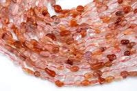 Natural Strawberry Quartz Nuggets Beads - Around 8x10mm in dimensions -16 Inch strand - Wholesale pricing Gemstone Beads