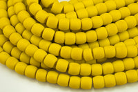 10mm Crystal Barrel -2 or 5 or 10 STRANDS- 16 Inch Strand- Matte Yellow