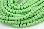 10mm Crystal Barrel -2 or 5 or 10 STRANDS- 16 Inch Strand- Light Lime