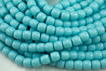 10mm Crystal Barrel -2 or 5 or 10 STRANDS- 16 Inch Strand- Light Aqua