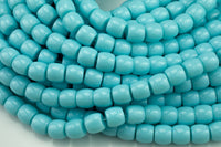 10mm Crystal Barrel -2 or 5 or 10 STRANDS- 16 Inch Strand- Light Aqua