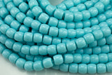 10mm Crystal Barrel -2 or 5 or 10 STRANDS- 16 Inch Strand- Light Aqua