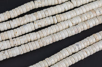 White Turquoise Heishi Discs Beads 2x4mm 3x6mm 3x8mm 3x10mm 15.5" Strand