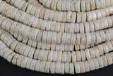 White Turquoise Heishi Discs Beads 2x4mm 3x6mm 3x8mm 3x10mm 15.5" Strand