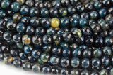Dark Color Tiger's Eye Faceted Round, Full Strand, 6mm, 8mm, 10mm, or 12mm Beads-Full Strand 15.5 inch Strand Gemstone Beads