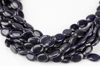 Blue Goldstone Beads Oval 2 sizes 15x12mm and 14x10mm 10mm 12mm