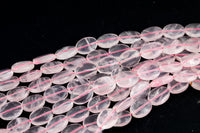 Rose Quartz Puffy Oval Beads Approx 17x12mm Full Strand 15.5 Inches Long AAA Quality