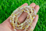 Gold Rutiled Quartz Gemstone Bracelet Bracelet Stretchy String Oval Bracelet Natural Gemstone Bracelets - Gemstone Nugget Bracelets Bracelet