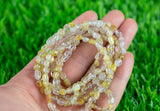 Gold Rutiled Quartz Gemstone Bracelet Bracelet Stretchy String Oval Bracelet Natural Gemstone Bracelets - Gemstone Nugget Bracelets Bracelet