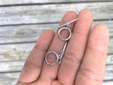 2pc 14K Gold Toggle Clasp Silver Clasp for Bracelet Necklace Jewelry Making Supply