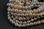 Natural Mystic Champagne Agate, Faceted Round sizes 4mm, 6mm, 8mm, 10mm, 12mm- Full 16 inch strand Gemstone Beads