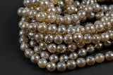 Natural Mystic Champagne Agate, Faceted Round sizes 4mm, 6mm, 8mm, 10mm, 12mm- Full 16 inch strand Gemstone Beads