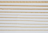 5x15mm Paperclip Chain 18K PVD ION Gold Plated Chain by the yard