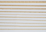 18K Gold plated Cuban Curb Chain Assortment Oval Figaro Chain High Quality Cuban Curb Chain - 1 yard / 3 feet