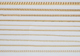 18K Gold plated Cuban Curb Chain Assortment Oval Figaro Chain High Quality Cuban Curb Chain - 1 yard / 3 feet