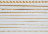 18K Gold plated Cuban Curb Chain Assortment Oval Figaro Chain High Quality Cuban Curb Chain - 1 yard / 3 feet