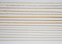 3mm Extender Curb Chain 18K PVD ION Plated Gold Plated Chain